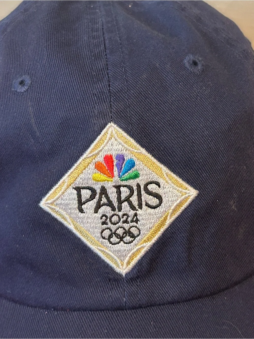 Polo by Ralph Lauren Navy Hat with Branded Label Paris 2024